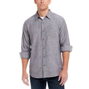 NWT Weatherproof Vintage Men's Solid Long Sleeve Button-Front Oxford Shirt Small